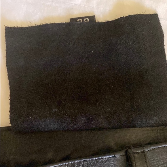 Men's Black Rocker Leather Pants - Picture 10 of 15